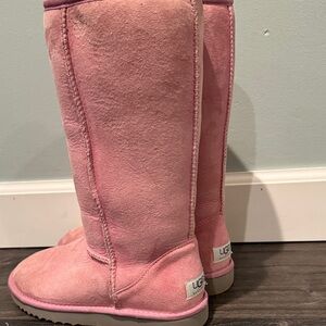 UGG Pink Suede Boots